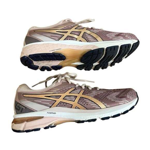 Asics GT-2000 8 Rose Gold Sneakers Women's Size 9.5 Wide Excellent Condition - Picture 4 of 8